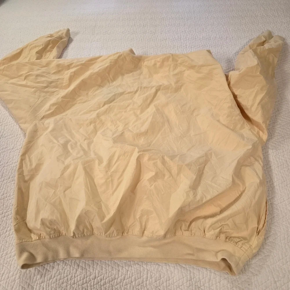 Page & Tuttle Mens XL St. Louis County Police V-Neck Windshirt Yellow Jacket